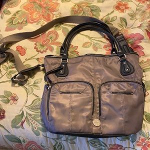 Franco sarto metallic over shoulder purse
